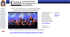 Desktop Screenshot of leconservatoire.org